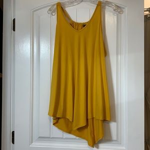 Mustard yellow v neck tank